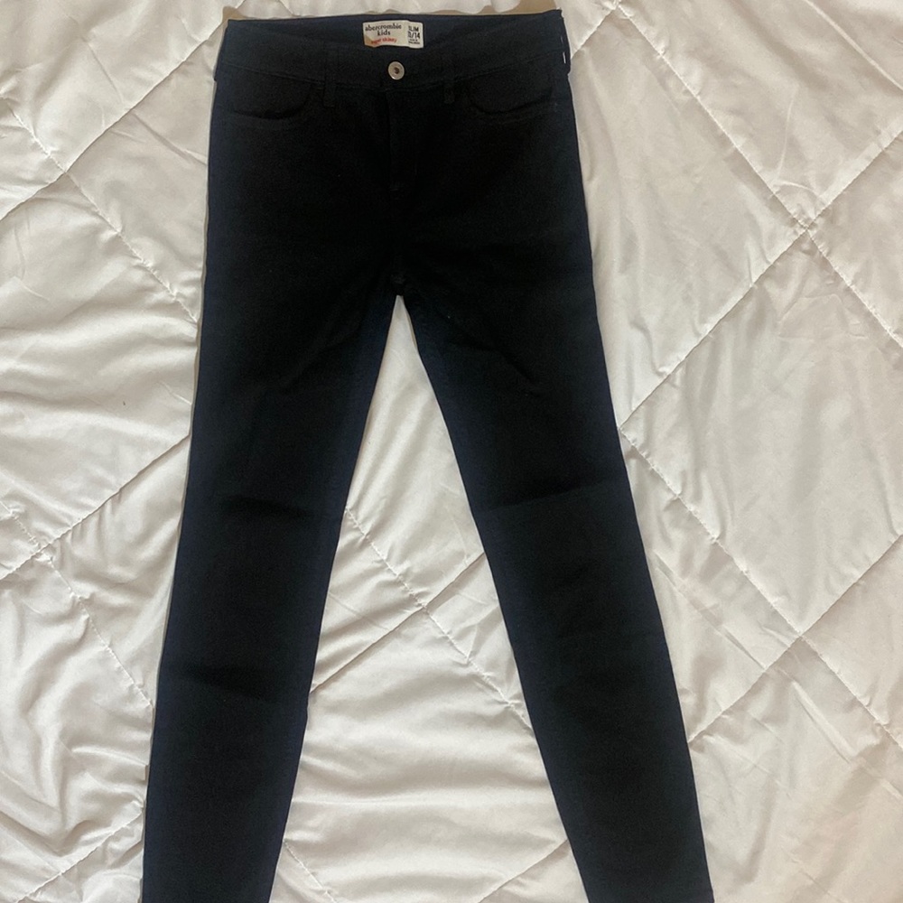 Abercrombie and Fitch Black Skinny Jeans Girls 13/14 Slim